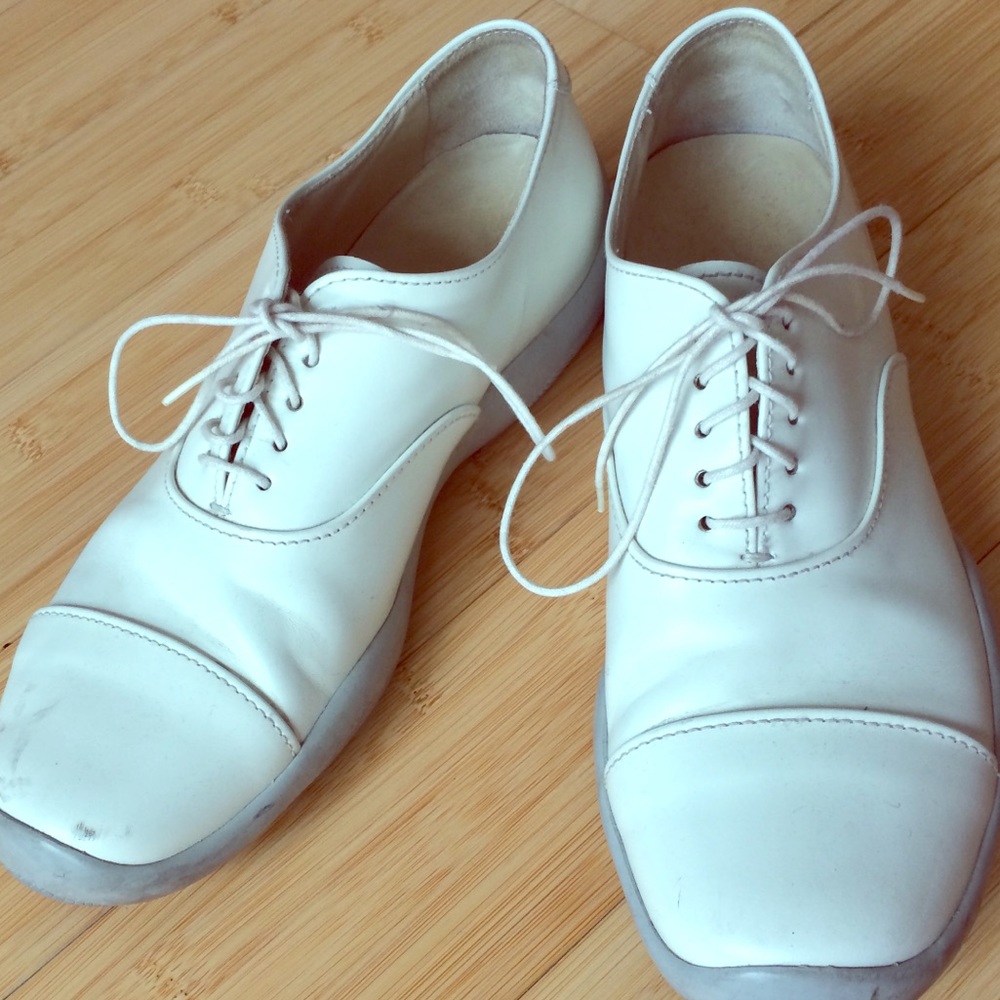Prada white leather sneakers